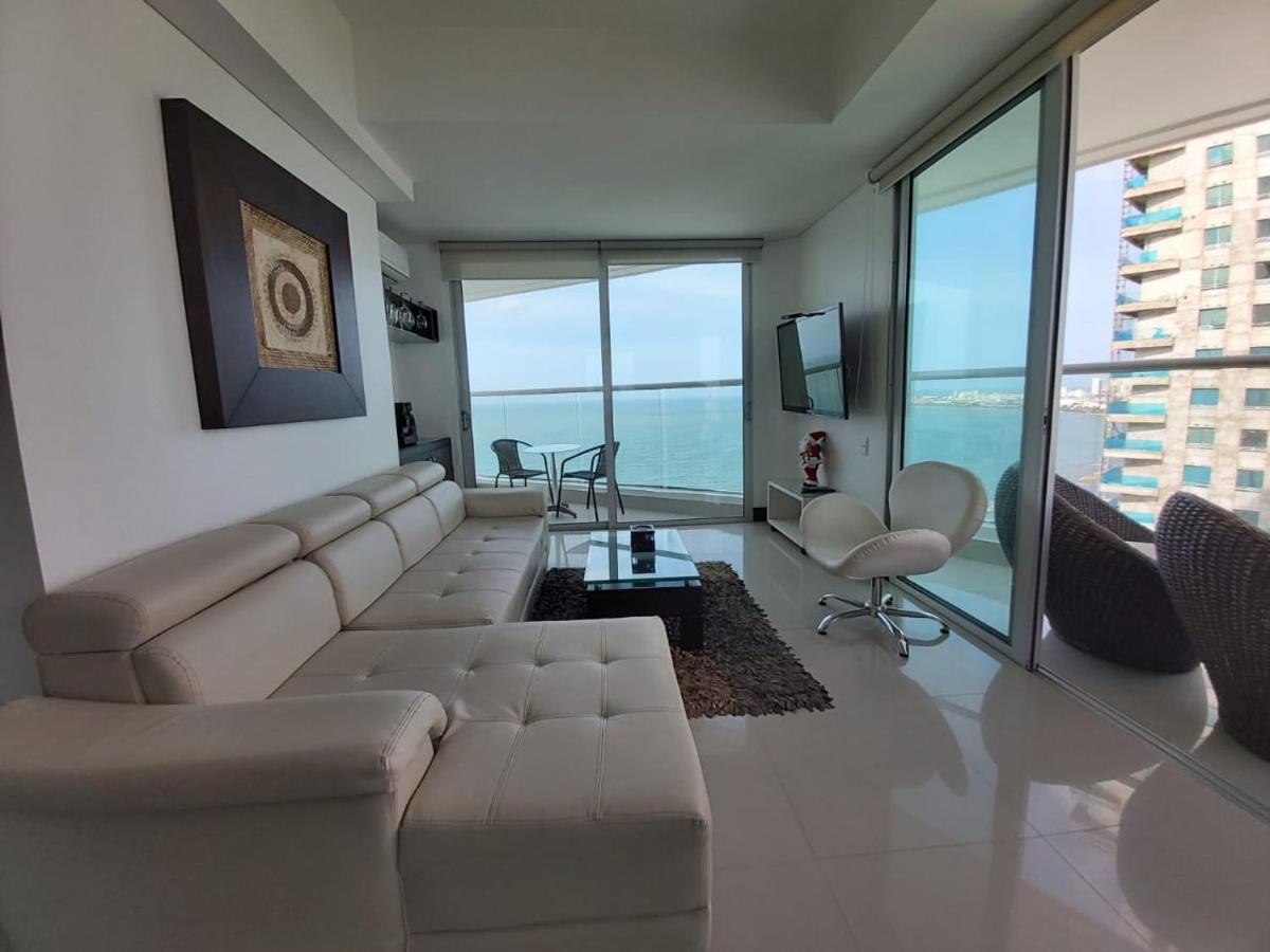 Palmetto Eliptic Luxury Beachfront Apartment Bocagrande Cartagena Eksteriør bilde